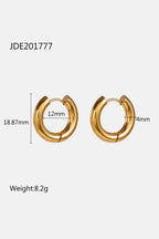 ES-255 – 18k Gold Plated Stainless Steel Tarnish Free Waterproof Female Jewellery