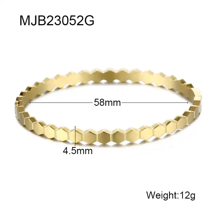 B-59 – 18k Gold Plated Stainless Steel Tarnish Free Waterproof Female Jewellery