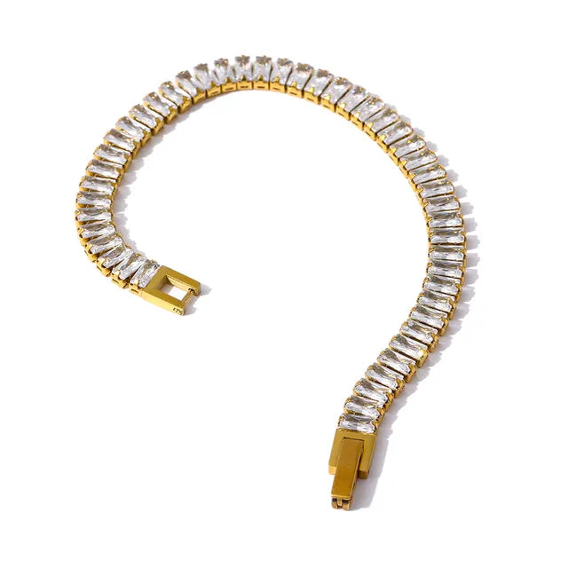 B-54 – 18k Gold Plated Stainless Steel Tarnish Free Waterproof Female Jewellery