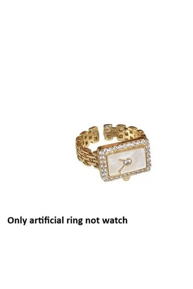 R-103-GOLDEN-18k Gold Plated Stainless Steel Tarnish Free Waterproof Female Jewellery