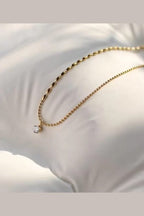 C-256 – 18k Gold Plated Stainless Steel Tarnish Free Waterproof Female Jewellery