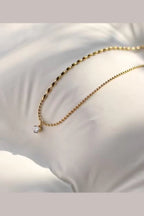 C-256 – 18k Gold Plated Stainless Steel Tarnish Free Waterproof Female Jewellery