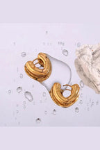 ES-209 – 18k Gold Plated Stainless Steel Tarnish Free Waterproof Female Jewellery