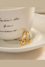 Mia 18k Gold Plated Stainless Steel Ring