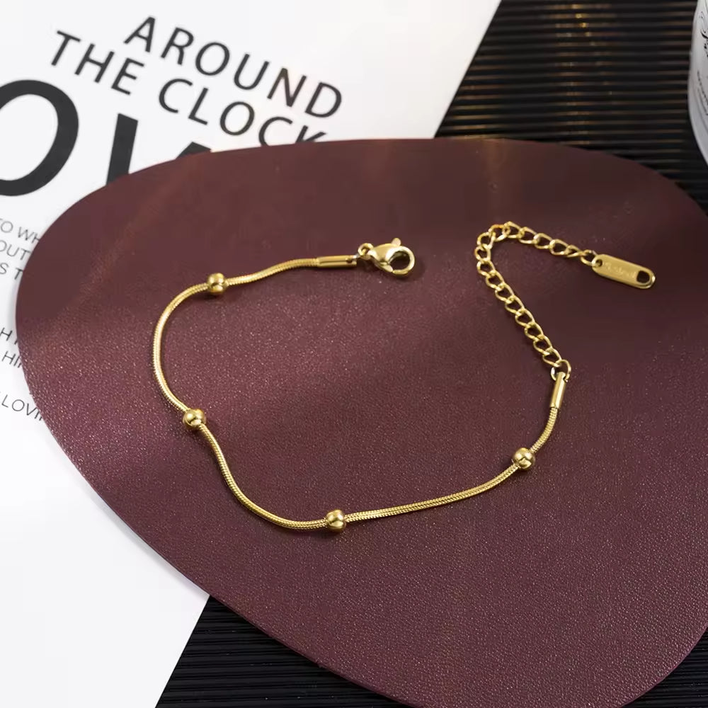 B-65 – 18k Gold Plated Stainless Steel Tarnish Free Waterproof Female Jewellery