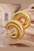 ES-238 – 18k Gold Plated Stainless Steel Tarnish Free Waterproof Female Earrings