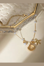 B-89 – 18k Gold Plated Stainless Steel Tarnish Free Waterproof Female Jewellery