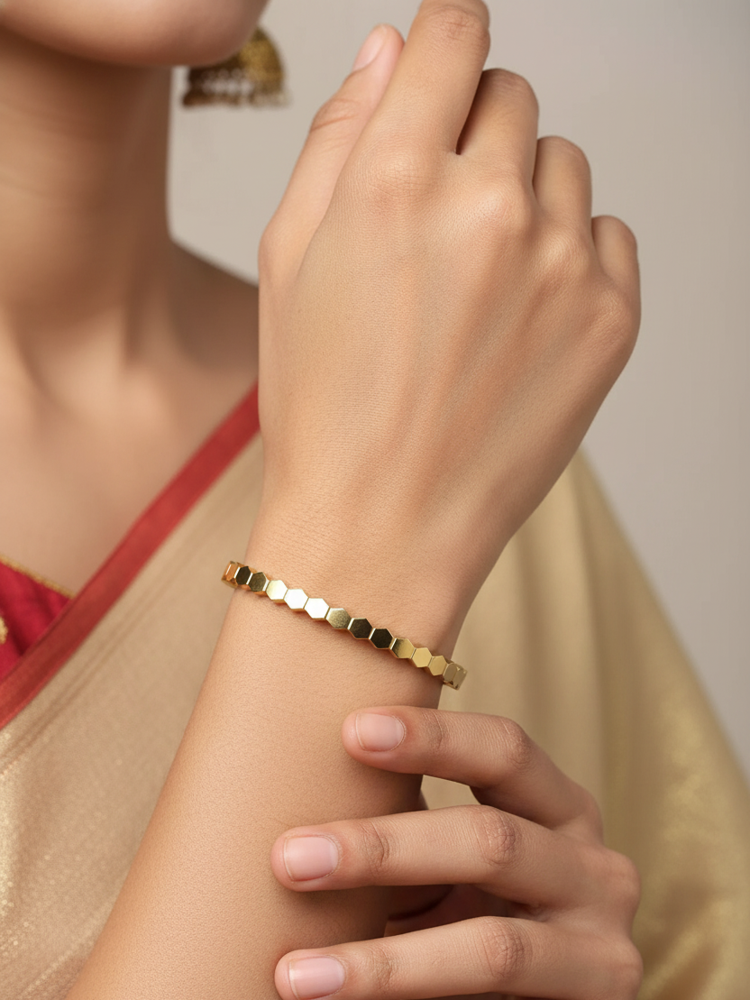 B-59 – 18k Gold Plated Stainless Steel Tarnish Free Waterproof Female Jewellery