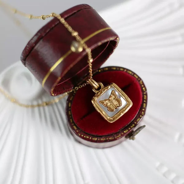 C-193 STAINLESS STEEL 18K GOLD PLATED ANTI TARNISH NECKLACE