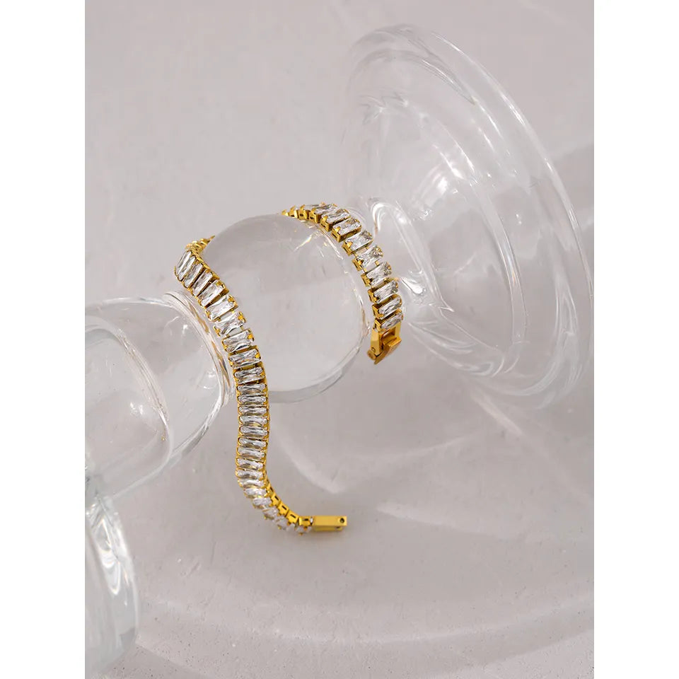 B-54 – 18k Gold Plated Stainless Steel Tarnish Free Waterproof Female Jewellery