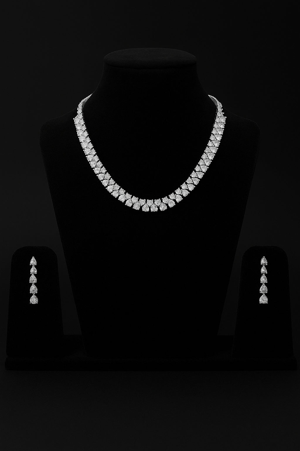 Heart Cut Diamond Set