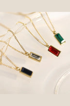 C-197 ONLY WHITE AVAILABLE 18k Gold Plated Stainless Steel Tarnish Free Waterproof Female Necklace