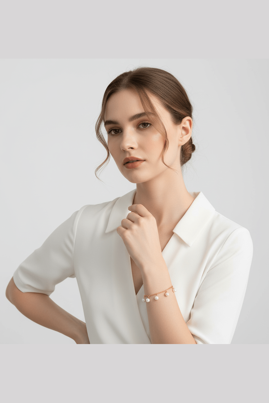 B-81 – 18k Gold Plated Stainless Steel Tarnish Free Waterproof Female Jewellery