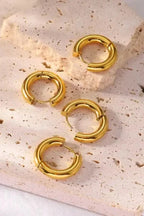 ES-255 – 18k Gold Plated Stainless Steel Tarnish Free Waterproof Female Jewellery