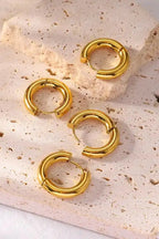 ES-255 – 18k Gold Plated Stainless Steel Tarnish Free Waterproof Female Jewellery