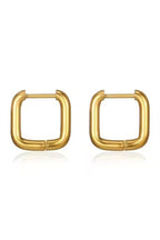 ES-278-18k Gold Plated Stainless Steel Tarnish Free Waterproof Female Earrings