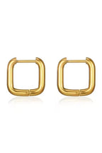 ES-278-18k Gold Plated Stainless Steel Tarnish Free Waterproof Female Earrings