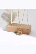 C-193 STAINLESS STEEL 18K GOLD PLATED ANTI TARNISH NECKLACE