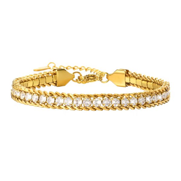 B-62 – 18k Gold Plated Stainless Steel Tarnish Free Waterproof Female Jewellery