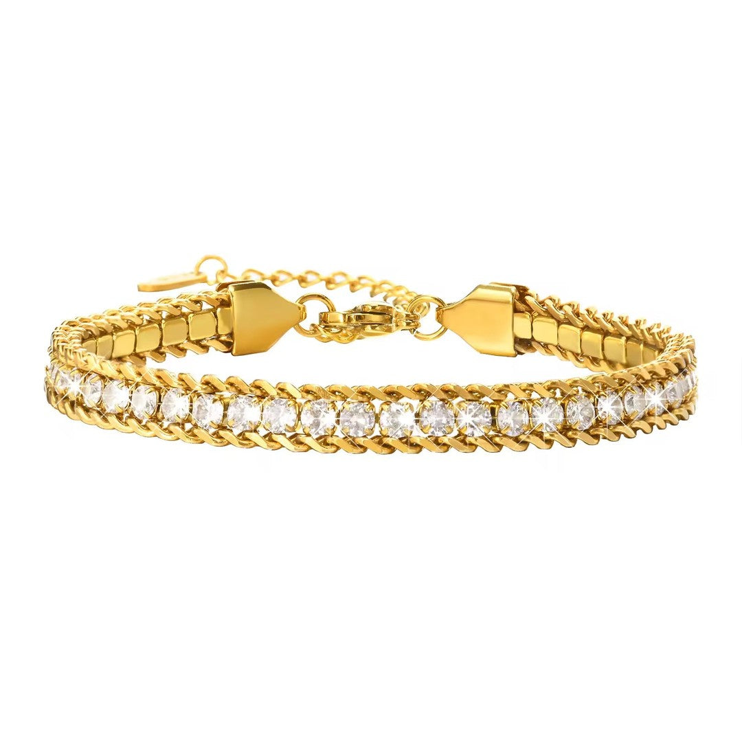 B-62 – 18k Gold Plated Stainless Steel Tarnish Free Waterproof Female Jewellery