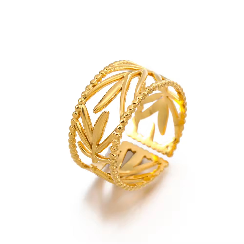 R-129 – 18k Gold Plated Stainless Steel Tarnish Free Waterproof Female Jewellery