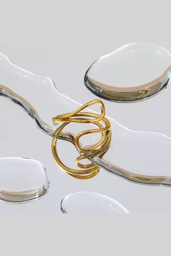 R-131 – 18k Gold Plated Stainless Steel Tarnish Free Waterproof Female Jewellery