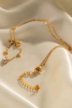 C-259 – 18k Gold Plated Stainless Steel Tarnish Free Waterproof Female Jewellery