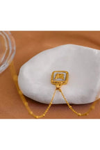 C-193 STAINLESS STEEL 18K GOLD PLATED ANTI TARNISH NECKLACE