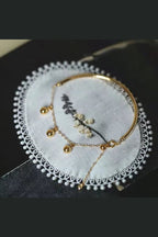 B-77 – 18k Gold Plated Stainless Steel Tarnish Free Waterproof Female Jewellery