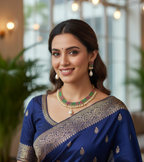 Shreevika Real Pearl Cz Necklace Set