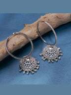 Sitara CZ Hoops - Elegant Ethnic & Western Jewelry