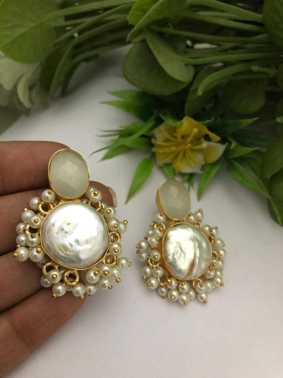 Shivina  real pearl earrings