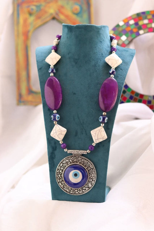 Evil eye Tribal necklace