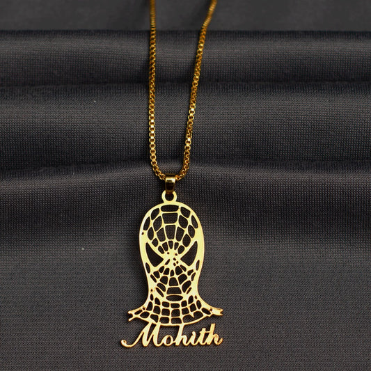 Spider customisable name pendant