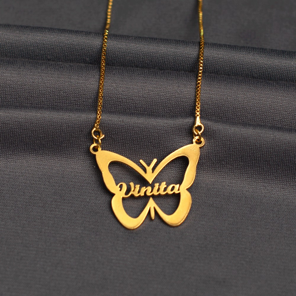 Butterfly personalised pendant