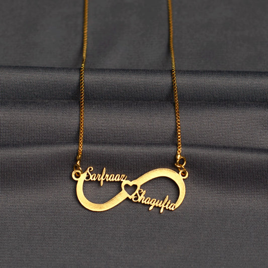 Infinity Double personalised pendant