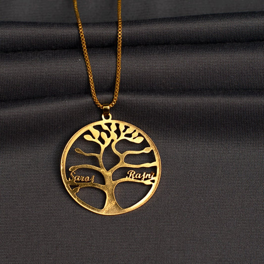 Tree personalised pendant