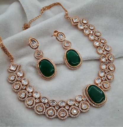 Changeable polki kundan "Mrigha" set