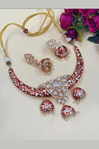 Kaushalya uncut polki kundan hasli set