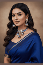 Kaushalya uncut polki kundan hasli set