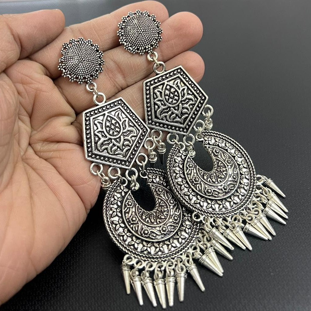 Western German silver earrings