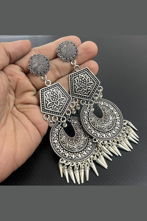 Western German silver earrings