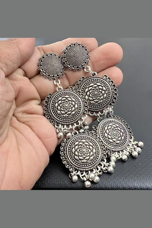 Western German silver earrings