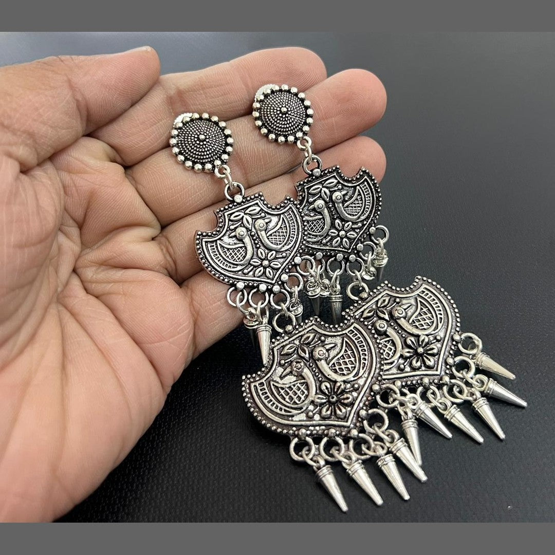 Western German silver earrings