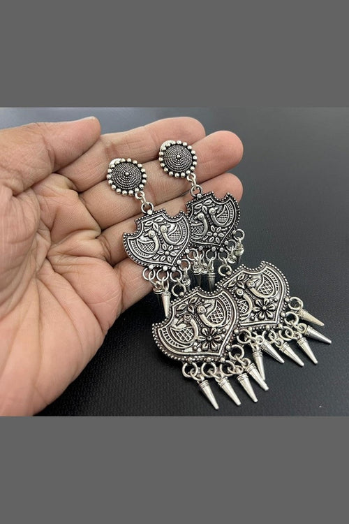 Western German silver earrings