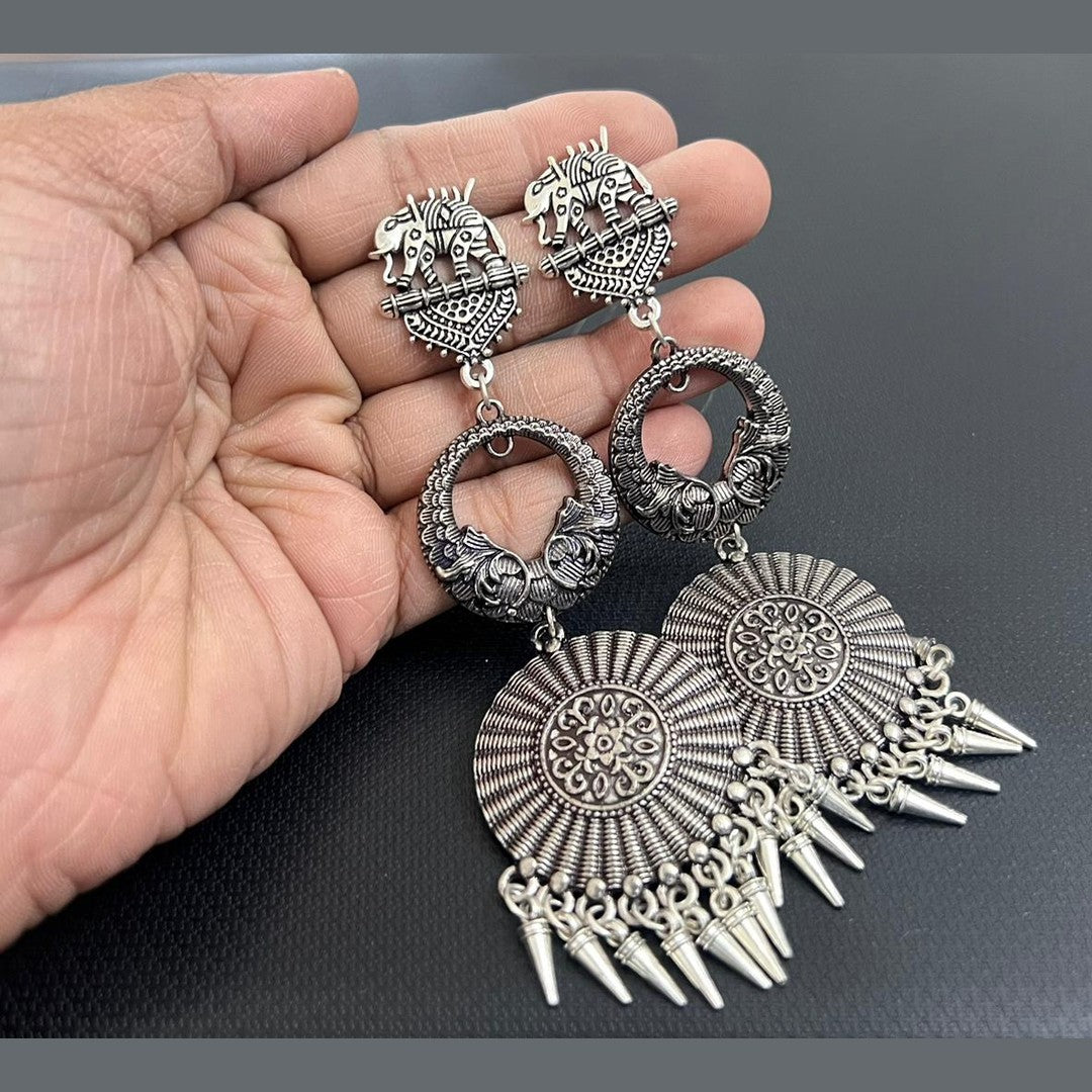 Western German silver earrings