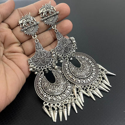 Western German silver earrings
