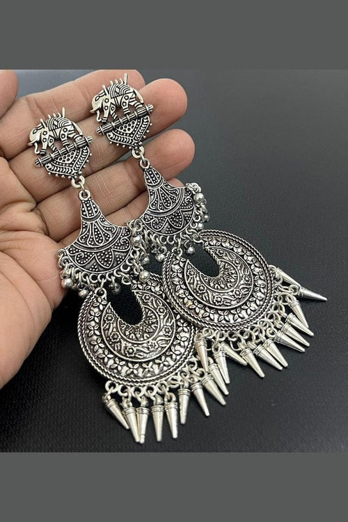 Western German silver earrings