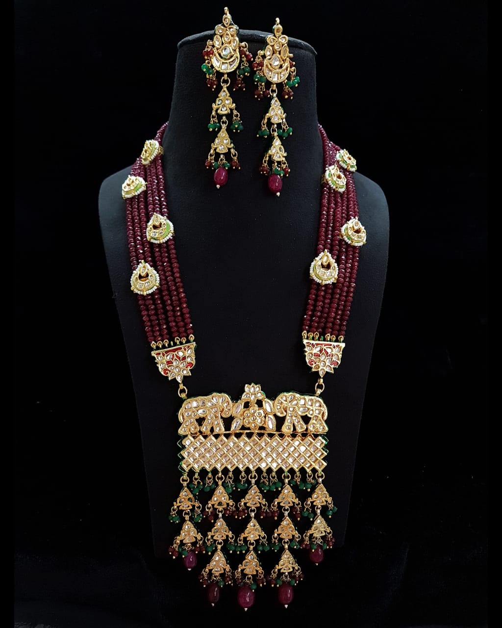 Pranshi long kundan set