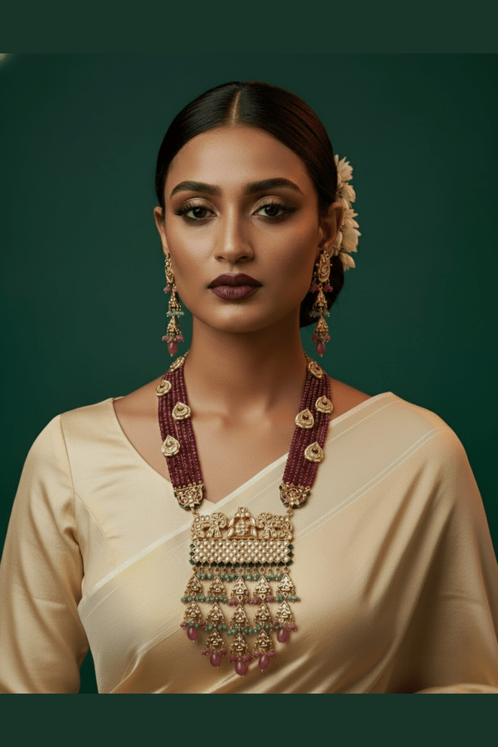 Pranshi long kundan set